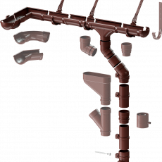 Водосточная система Дёке Люкс - Стройка24на7.ру Материалы Дёке, Юпласт, Грандлайн, Альта-профиль недорого в Екатеринбурге.